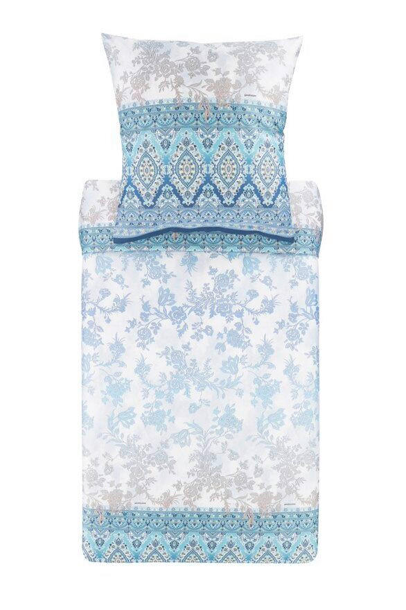 BETTWÄSCHE Agrigento Satin 200/200 cm  - Blau, Basics, Textil (200/200cm) - Bassetti