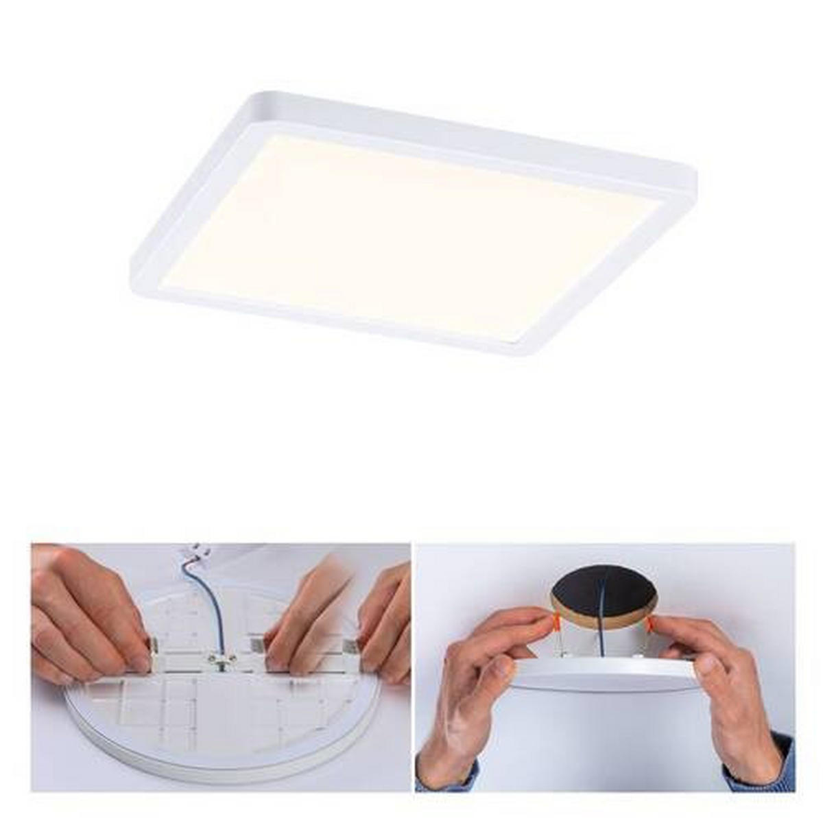LED-PANEEL 17,5/17,5/1,2 cm   - Weiß, Design, Kunststoff (17,5/17,5/1,2cm) - Paulmann