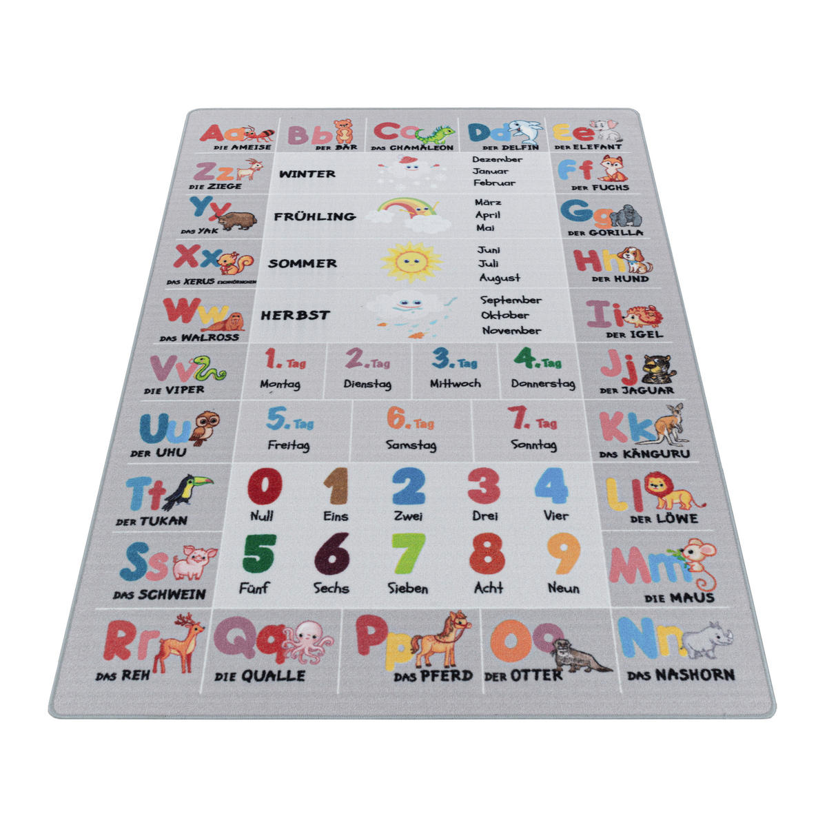 BARNMATTA 120/170 cm Play 2904 grau  - grå, Basics, textil/plast (120/170cm)
