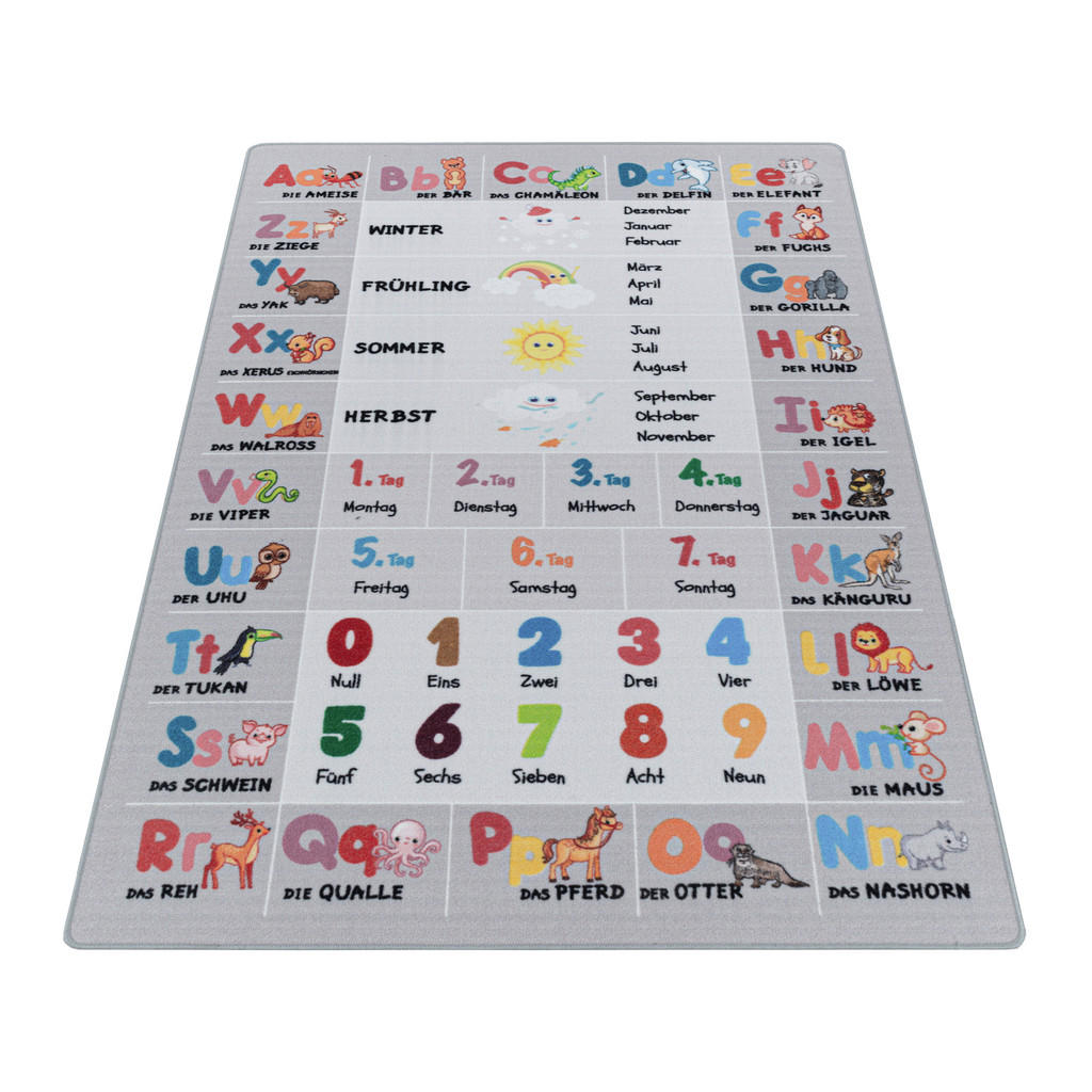 Thumbnail - Xxxl Kinderteppich Play 2904 grau, Grau, Textil, rechteckig, 160x230 cm, Oeko-Tex® Standard 100, für Fußbodenheizung gee...