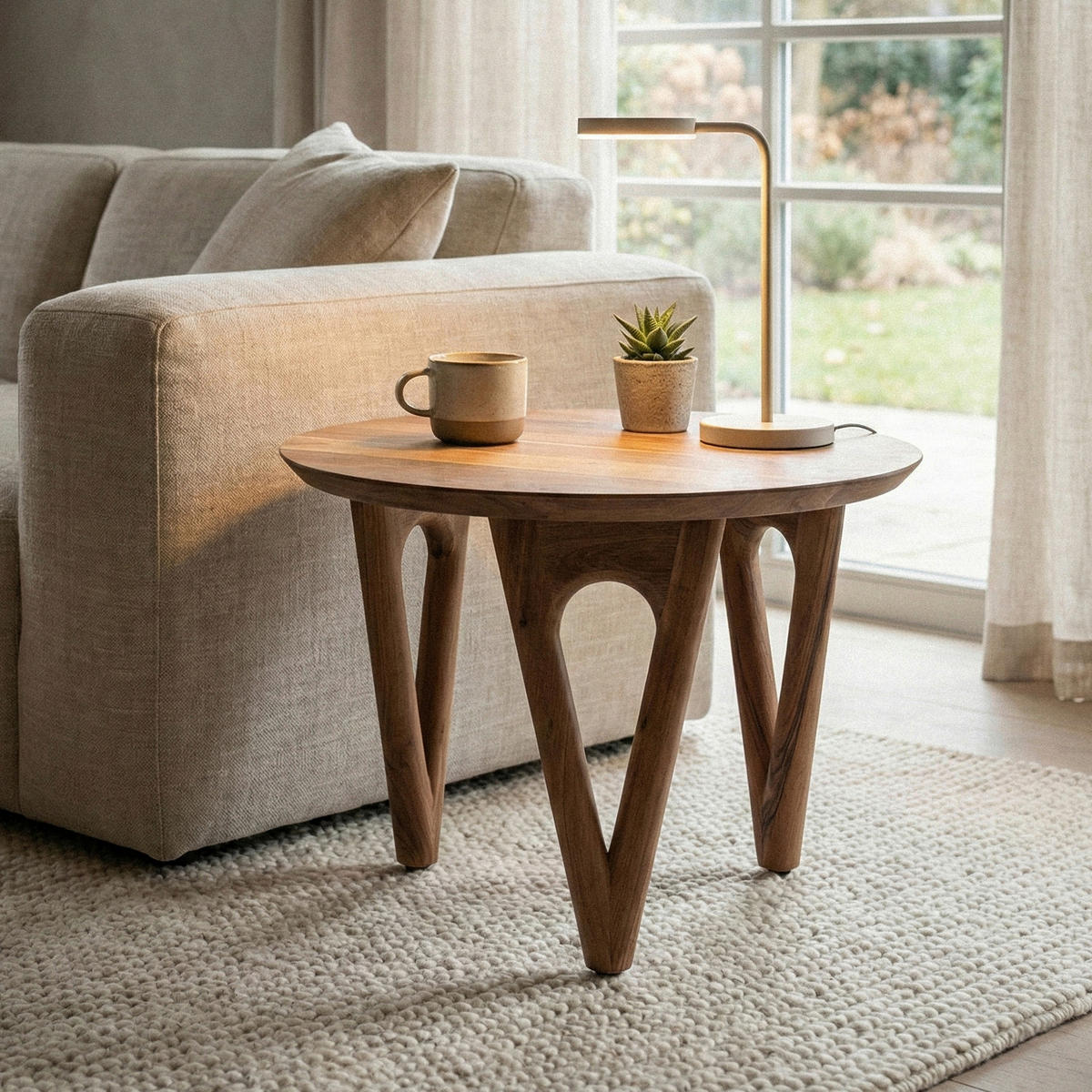 KLUBSKA MIZA, barve akacije  - barve akacije, Design, les (60/42/60cm) - Livetastic