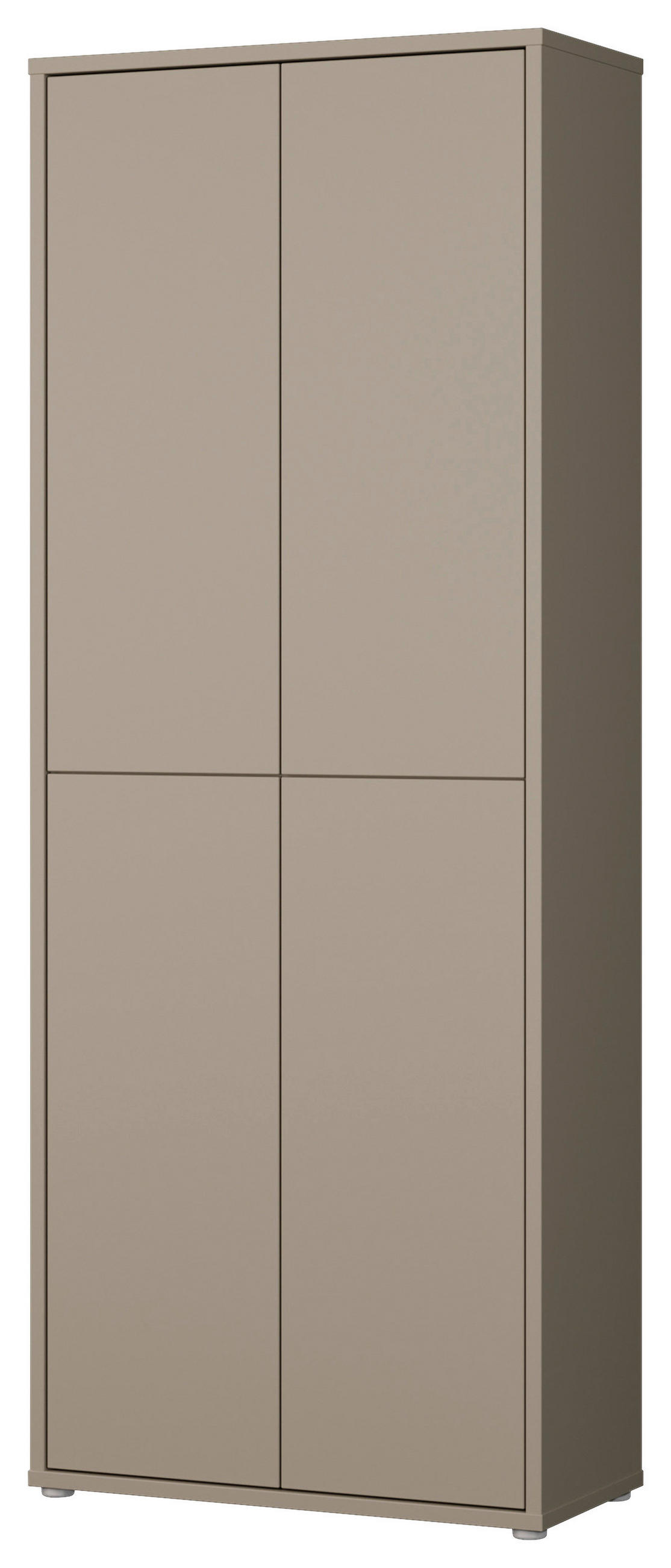 SCHUHSCHRANK Taupe  - Taupe/Grau, MODERN, Holzwerkstoff/Kunststoff (74,5/191,9/34,9cm) - Carryhome