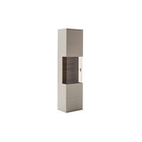 VITRINE  in Eiche Wotan  - Anthrazit/Eiche Wotan, Design, Glas/Holzwerkstoff (50/199/37cm) - Livetastic