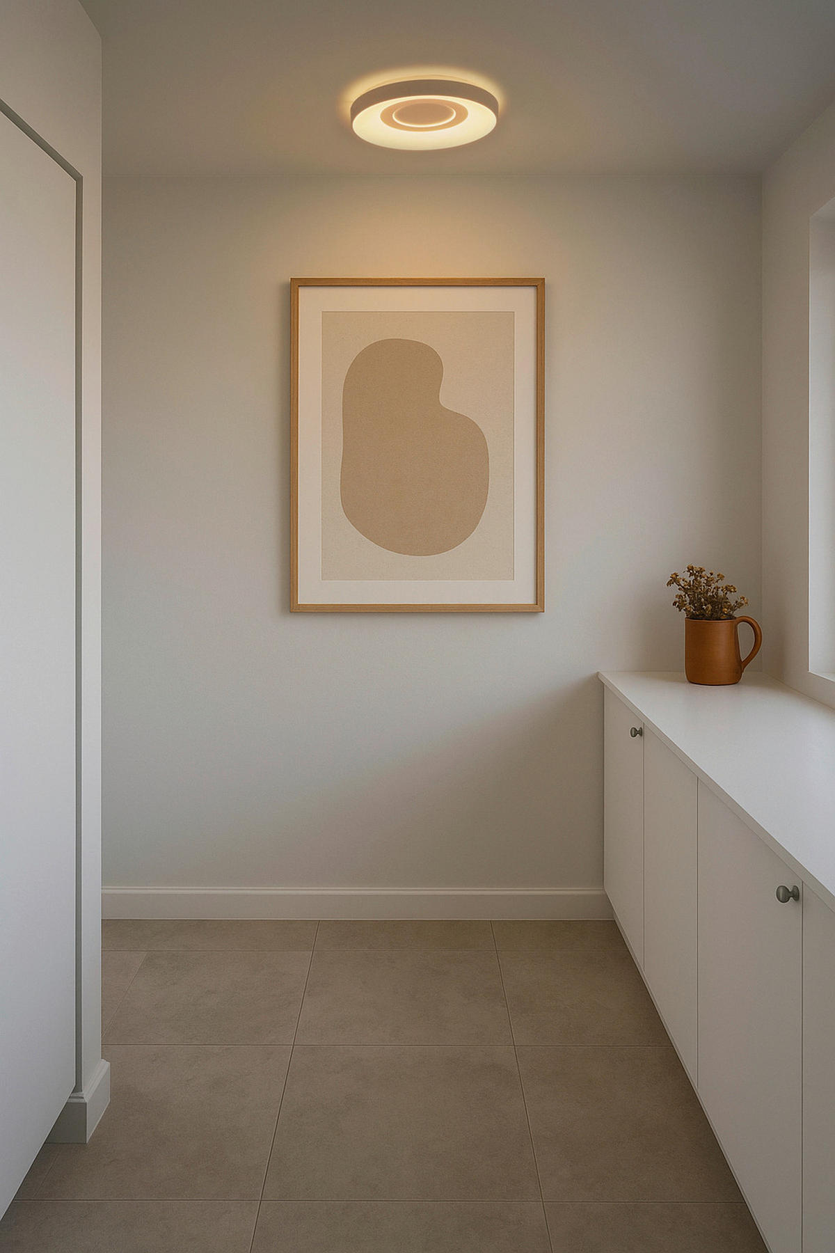 LED-DECKENLEUCHTE Halyna 39,5/5,5 cm   - Weiß, Design, Metall (39,5/5,5cm) - Nordlux