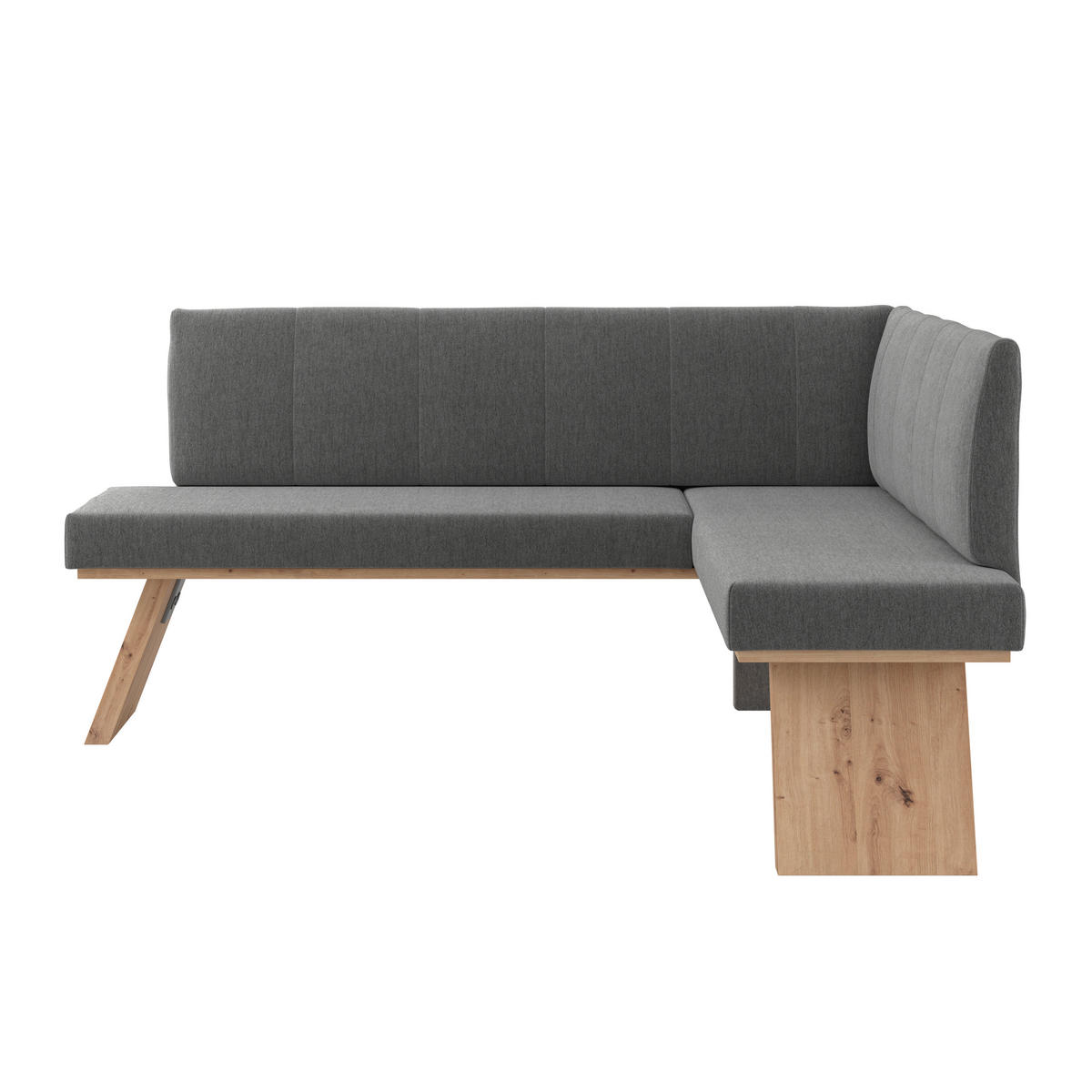 ECKBANK 185/150 cm Webstoff Anthrazit   - Eichefarben/Anthrazit, KONVENTIONELL, Textil (185/150cm)