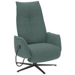 RELAXSESSEL in Textil Türkis  - Türkis/Anthrazit, Design, Textil/Metall (71/114/84cm) - Johann Jakob