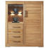HIGHBOARD Rotkernbuche massiv naturgeölt Buchefarben - Buchefarben, Design, Glas/Holz (120/154/42cm) - CASSANDO