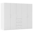 DREHTÜRENSCHRANK in Weiß - Weiß, Design, Holzwerkstoff/Kunststoff (251/197/60cm) - Novel