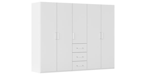 DREHTÜRENSCHRANK in Weiß - Weiß, Design, Holzwerkstoff/Kunststoff (251/197/60cm) - Novel