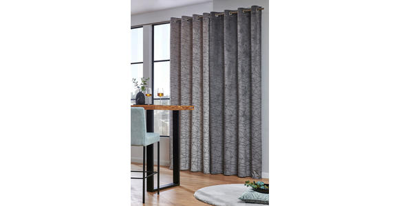 ÖSENVORHANG blickdicht - Taupe, Design, Textil (140/260cm) - Dieter Knoll