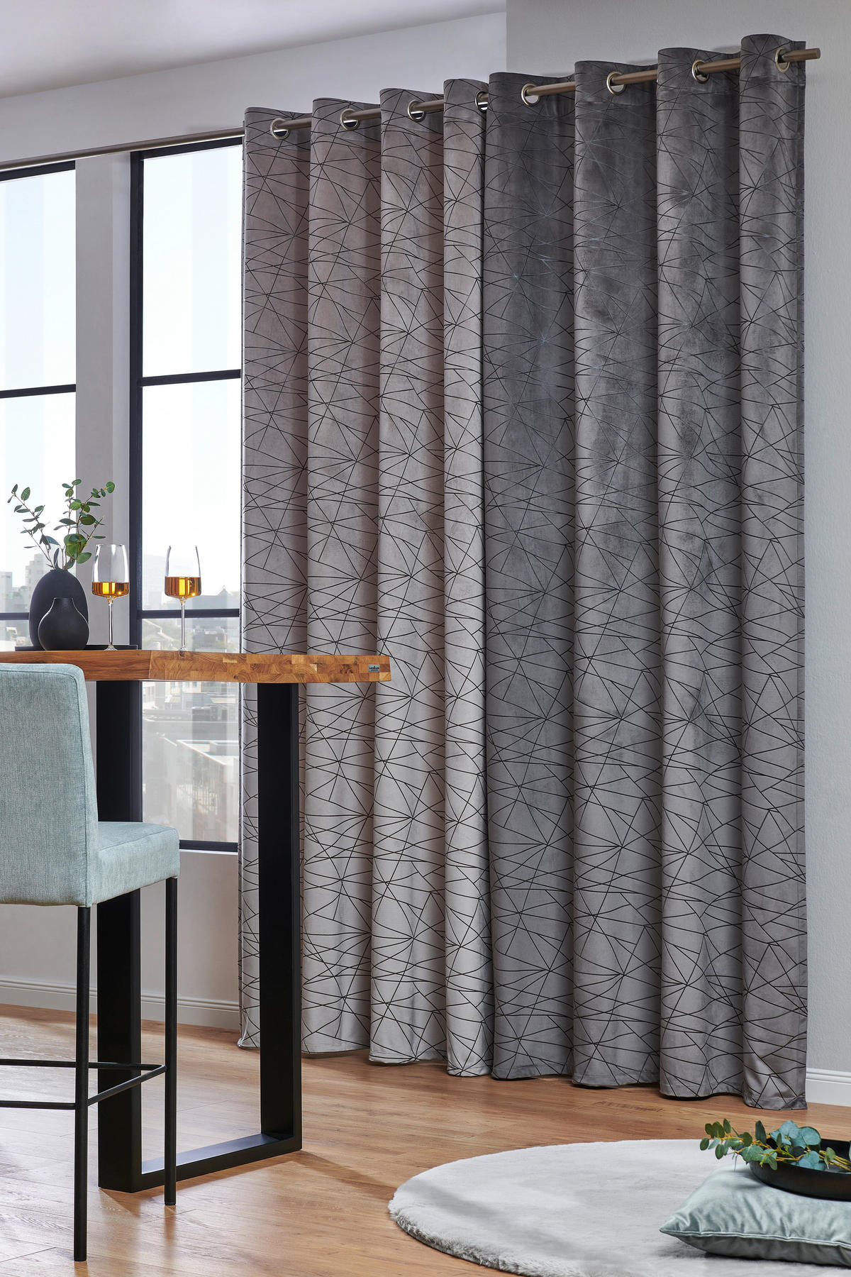 ÖSENVORHANG blickdicht  - Taupe, Design, Textil (140/260cm) - Dieter Knoll