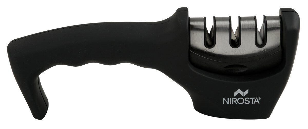 OŠTRAČ ZA NOŽEVE  - crna, Basics, metal/plastika (21/5/7,5cm) - Fackelmann