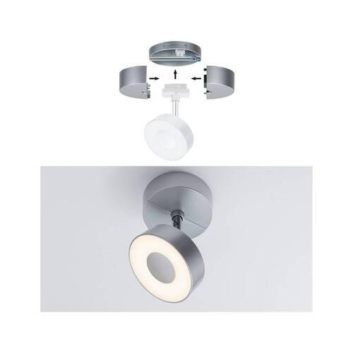 SCHIENENSYSTEM-STRAHLER URail 10/3,55 cm   - Chromfarben, Basics, Kunststoff (10/3,55cm) - Paulmann