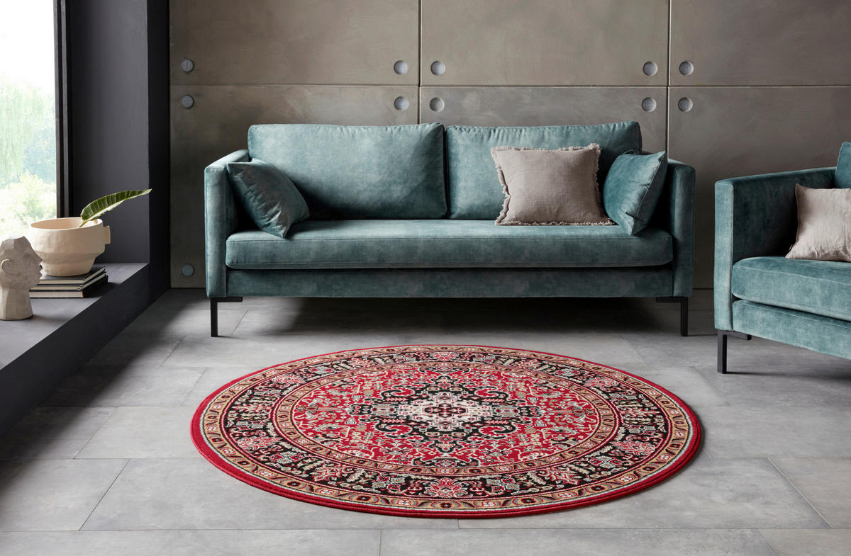 VINTAGE-TEPPICH 160 cm Mirkan Rot, Multicolor  - Rot/Multicolor, Basics, Kunststoff/Textil (160cm) - Hanse Home