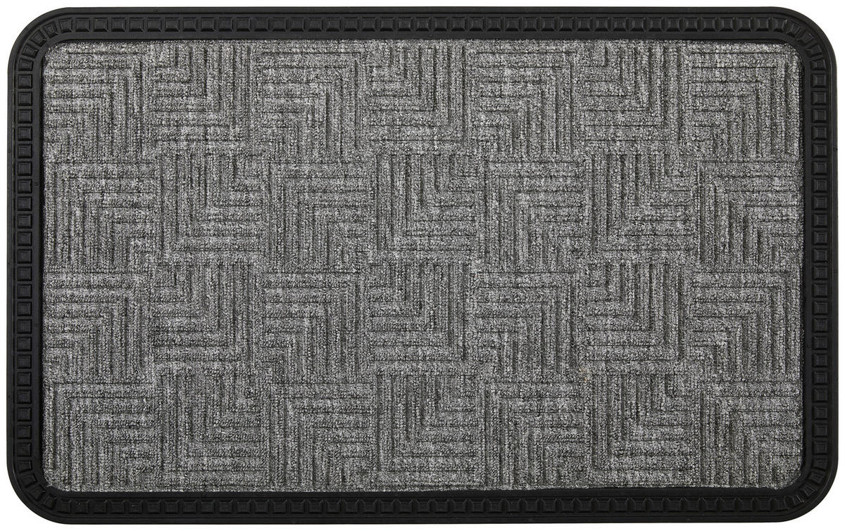 FUßMATTE  50/80 cm  Grau  - Grau, KONVENTIONELL, Textil (50/80cm) - Esposa