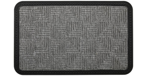 FUßMATTE 50/80 cm Border Star  - Grau, KONVENTIONELL, Textil (50/80cm) - Esposa