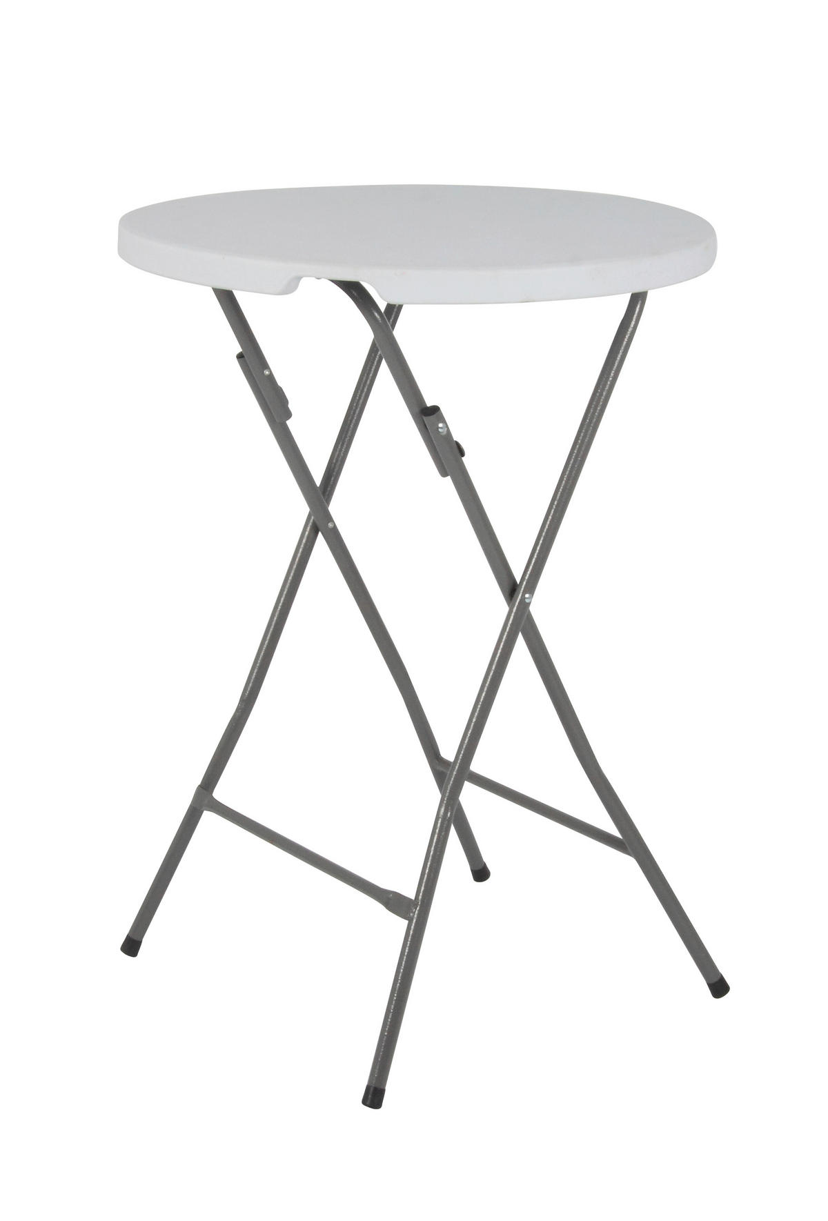 STEHTISCH - Platinfarben/Grauweiß, MODERN, Kunststoff/Textil (80/80/110cm) - Acamp