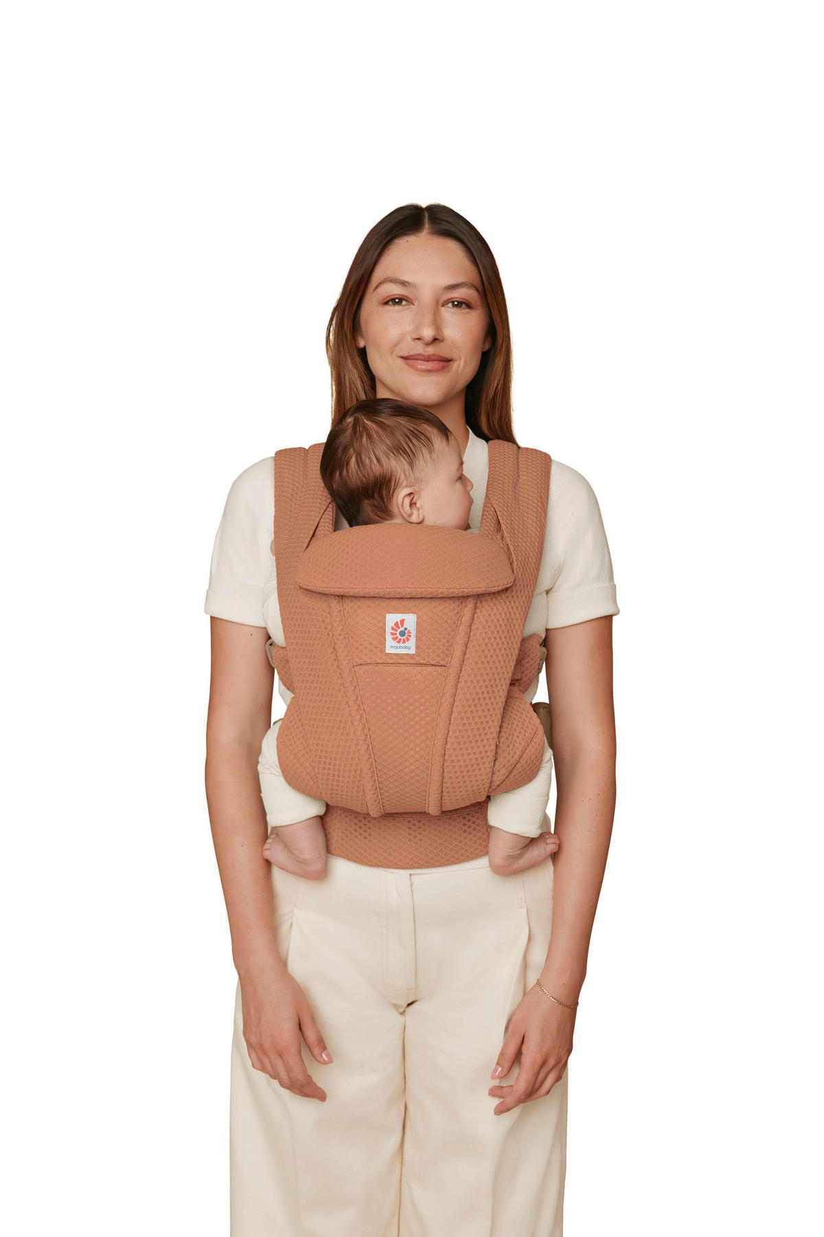 KENGUR NOSILJKA  Omni Deluxe Mesh  - braon-crvena, Osnovno, tekstil (26.5/27.5/14.8cm) - Ergo Baby