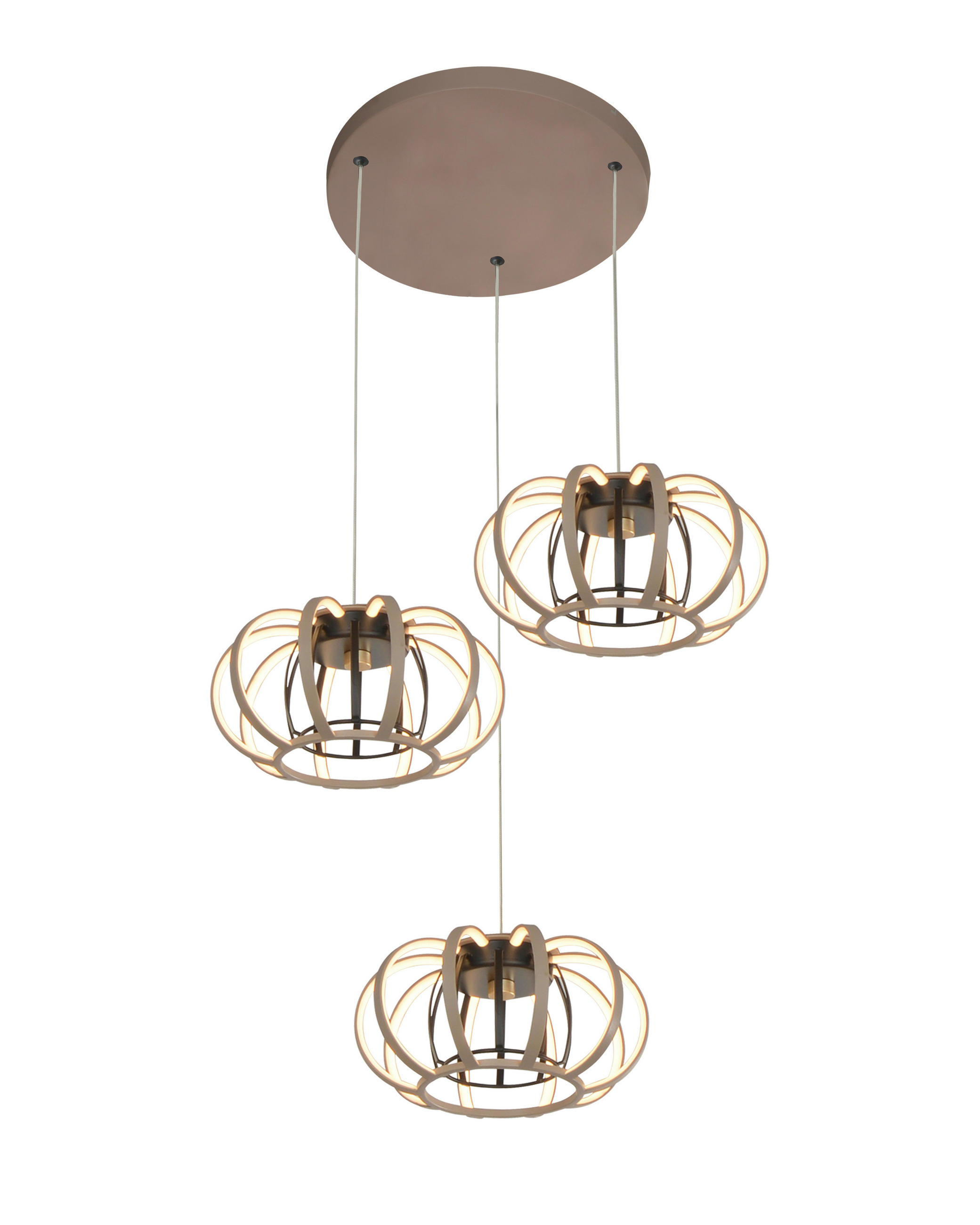 XXXLutz Led-Hängeleuchte Salo Sand 150 cm