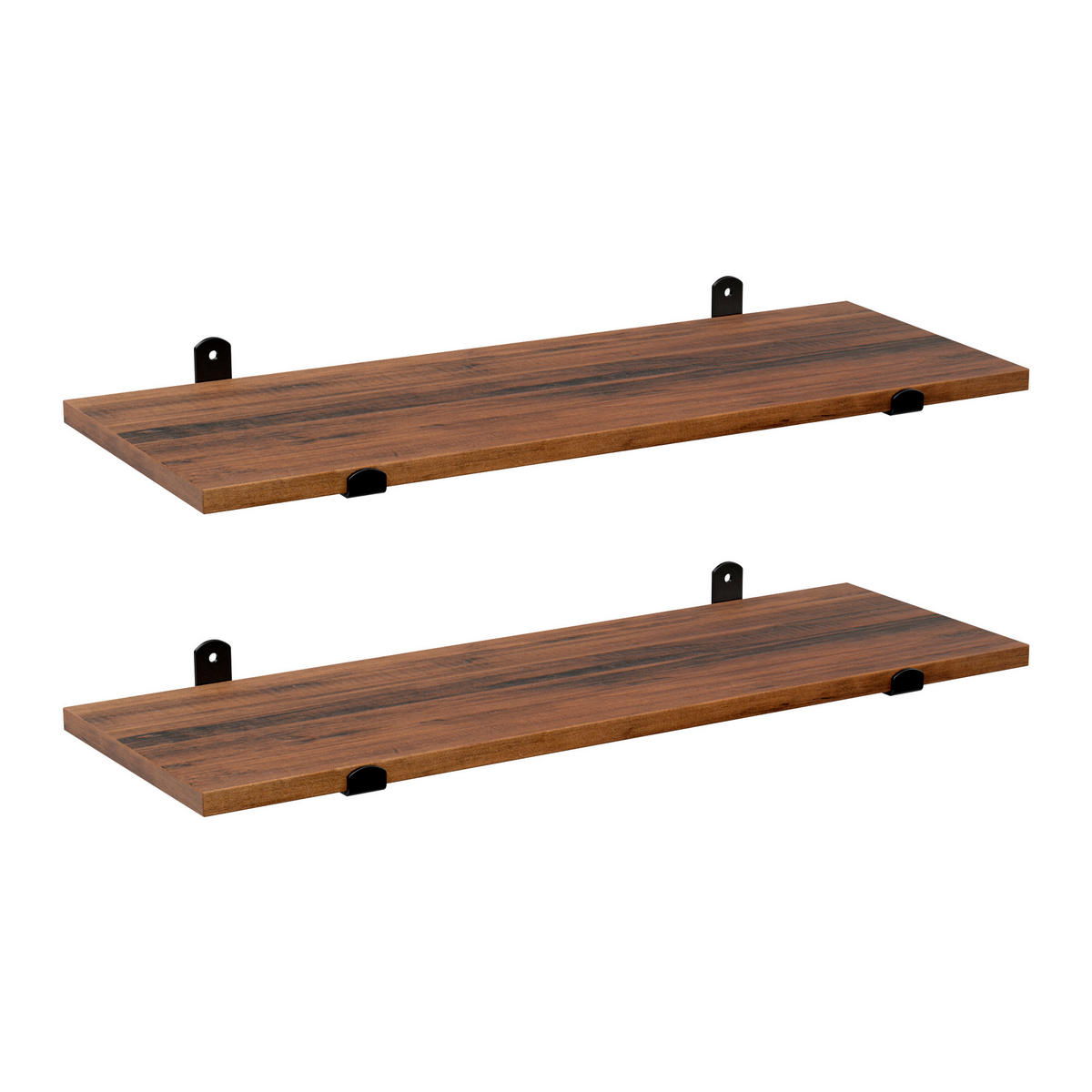 WANDBOARDSET in 60/7/20 cm Braun, Schwarz  - Schwarz/Braun, Trend, Holzwerkstoff/Metall (60/7/20cm) - Boxxx