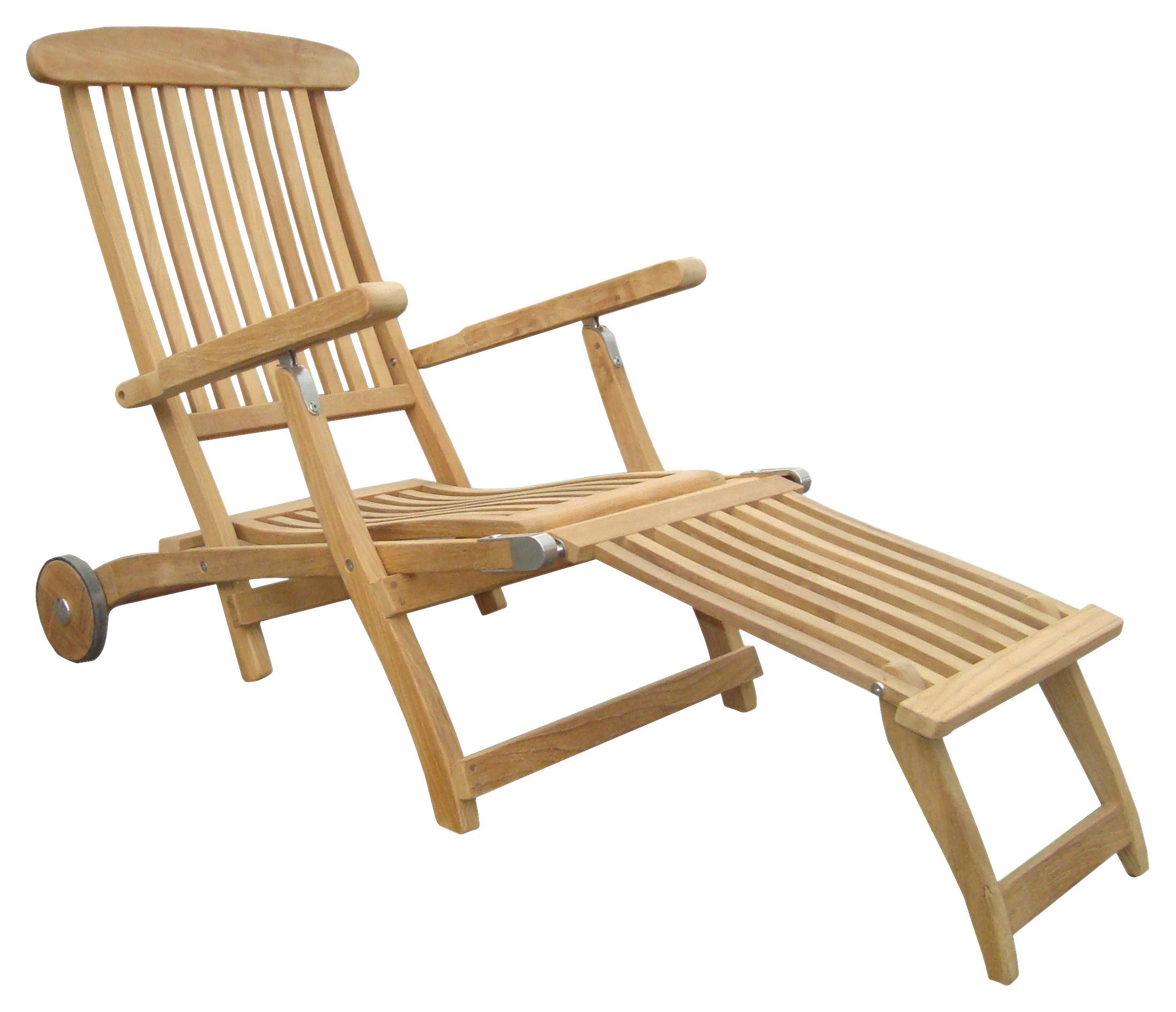 DECKCHAIR Teakholz Naturfarben  - Naturfarben, LIFESTYLE, Holz (62,5/94/154cm) - Zebra 