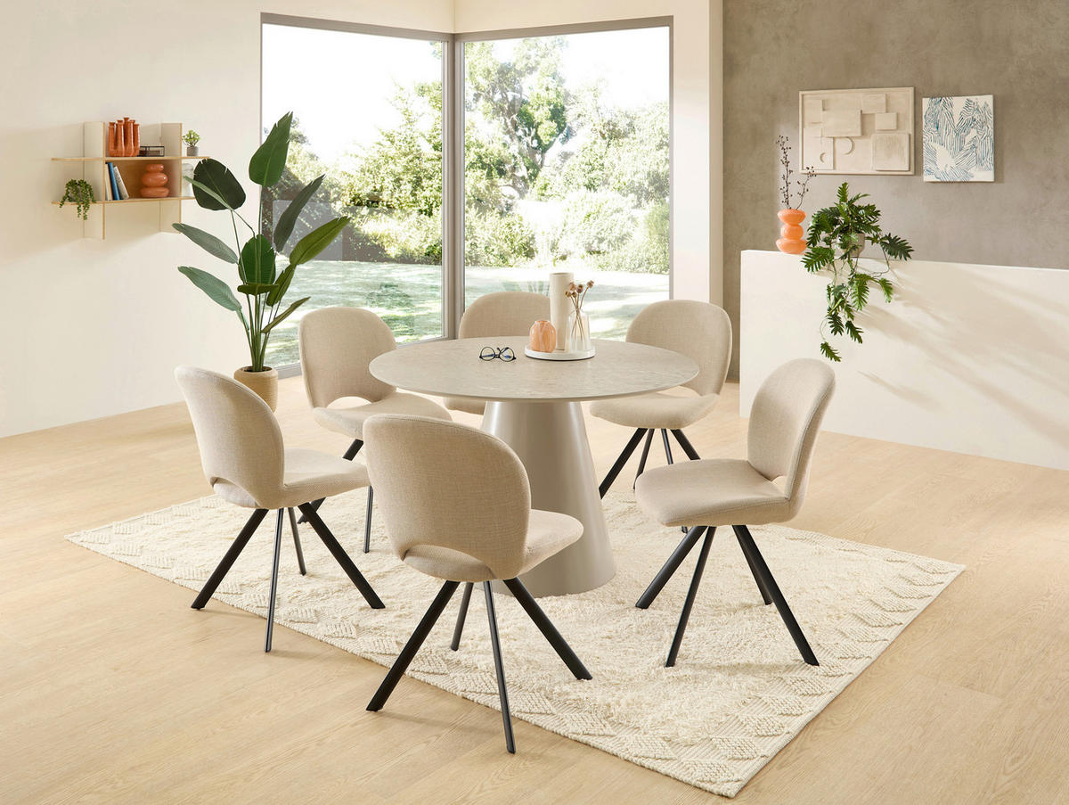ESSTISCH in Holzwerkstoff 120/120/75 cm  - Grau, MODERN, Holzwerkstoff (120/120/75cm) - Livetastic