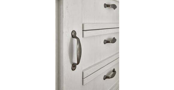 KOMMODE in 117/86/41 cm - Schwarz/Weiß, LIFESTYLE, Holzwerkstoff/Metall (117/86/41cm) - Landscape