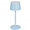 STOLNÍ LAMPA NA BATERIE, 9/22 cm  - světle modrá, Basics, kov (9/22cm) - Novel