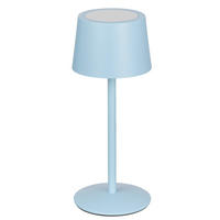 AKKU-TISCHLEUCHTE 9/22 cm  - Hellblau, Basics, Metall (9/22cm) - Novel