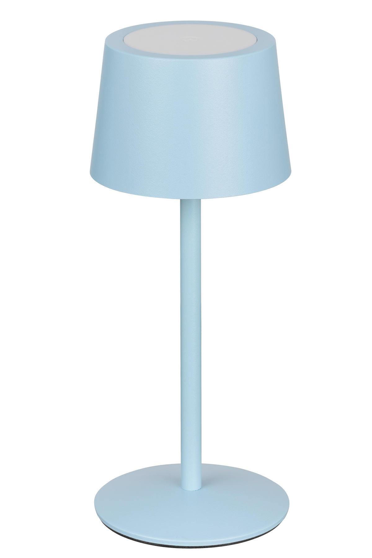 AKKU-TISCHLEUCHTE 9/22 cm  - Hellblau, Basics, Metall (9/22cm) - Novel