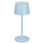 AKKU-TISCHLEUCHTE 9/22 cm  - Hellblau, Basics, Metall (9/22cm) - Novel