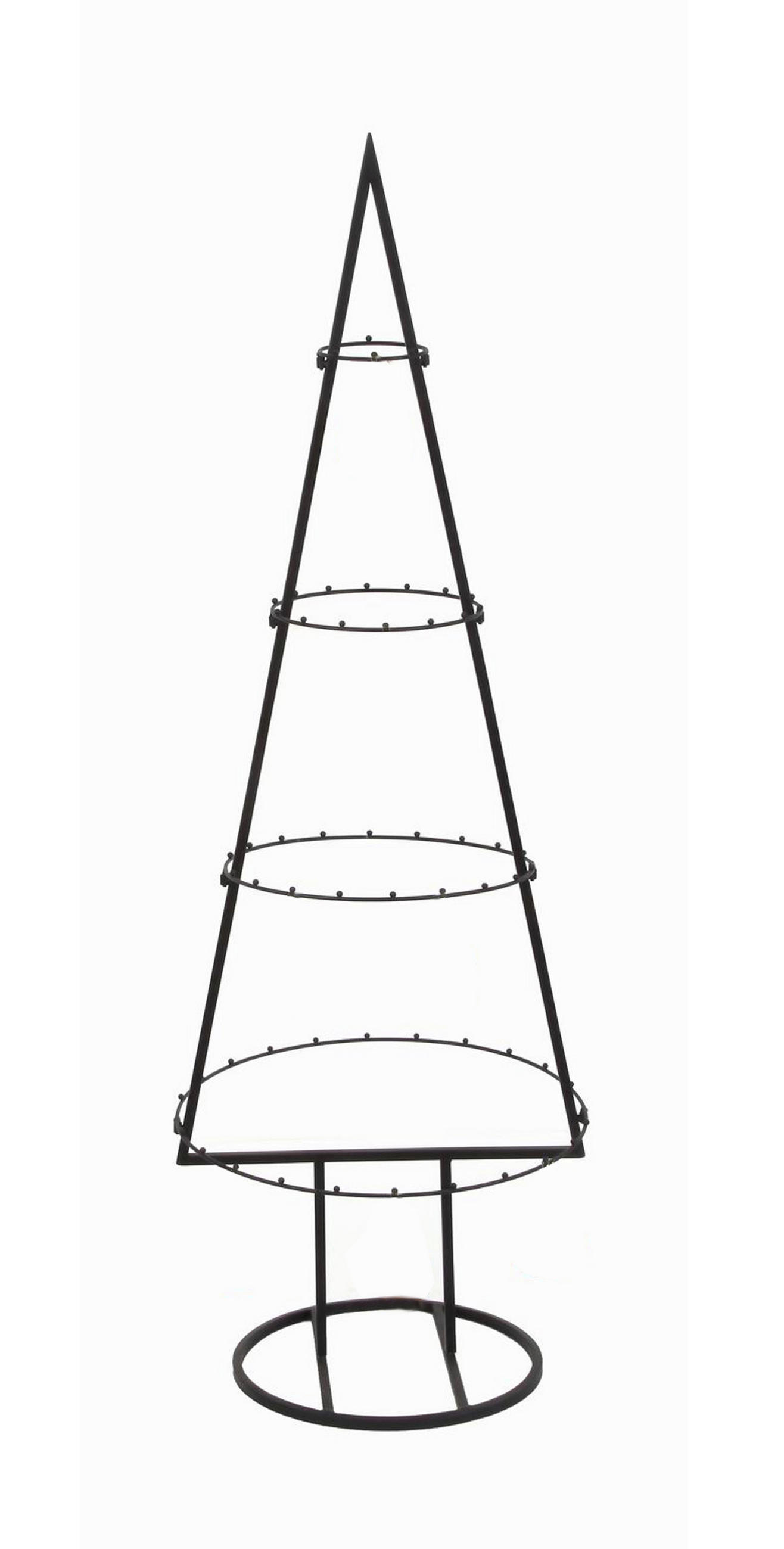DEKOBAUM  - Schwarz, Basics, Metall (40/120/40cm) - X-Mas