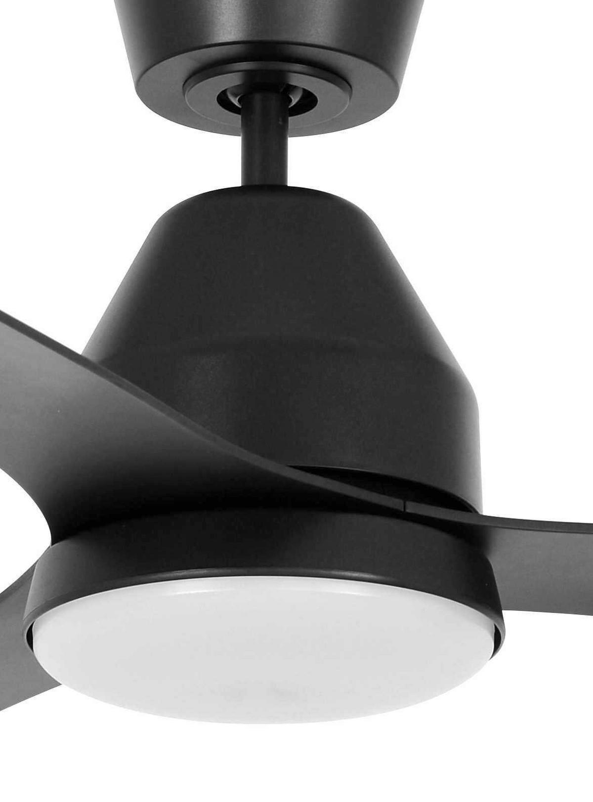 DECKENVENTILATOR  142/33 cm    - Schwarz, Basics, Kunststoff (142/33cm) - P & B