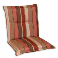 SESSELAUFLAGE Streifen  - Hellbraun/Dunkelrosa, Basics, Textil (100/9/50cm)