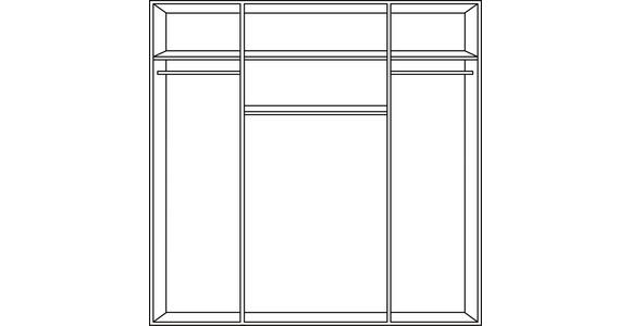 KLEIDERSCHRANK in Graphitfarben, Grau - Schwarz/Graphitfarben, KONVENTIONELL, Holzwerkstoff/Kunststoff (180/199/58cm) - Carryhome