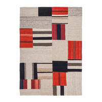 HANDWEBTEPPICH  Wohnzimmer 160/230 cm Multicolor rechteckig  - Multicolor, Basics, Textil (160/230cm) - Kayoom