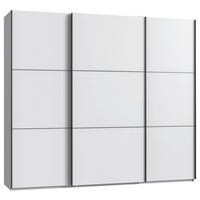 SCHWEBETÜRENSCHRANK 250/216/65 cm 3-türig Schwarz, Weiß  - Schwarz/Weiß, KONVENTIONELL, Holzwerkstoff/Metall (250/216/65cm) - Stylife
