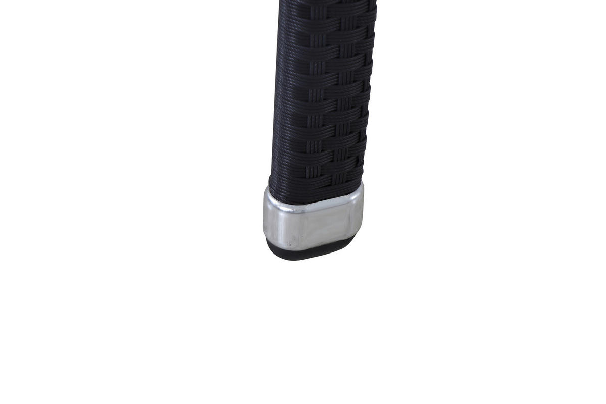 GARTENSESSEL-SET Metall, Kunststoff Schwarz  - Schwarz, MODERN, Kunststoff/Metall (56/83/60cm) - Gardenson