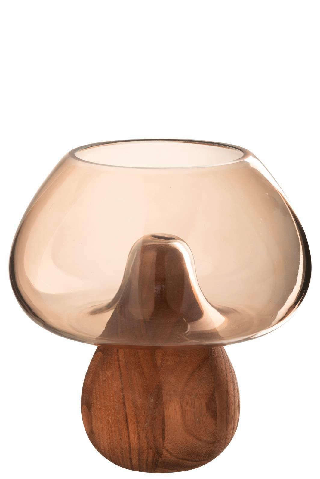 VASE  - Grau, Basics, Glas (22/22/23.5cm) - Ambia Home