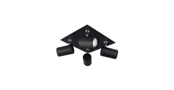 STRAHLER 25/25/15 cm - Schwarz, Basics, Metall (25/25/15cm) - Novel