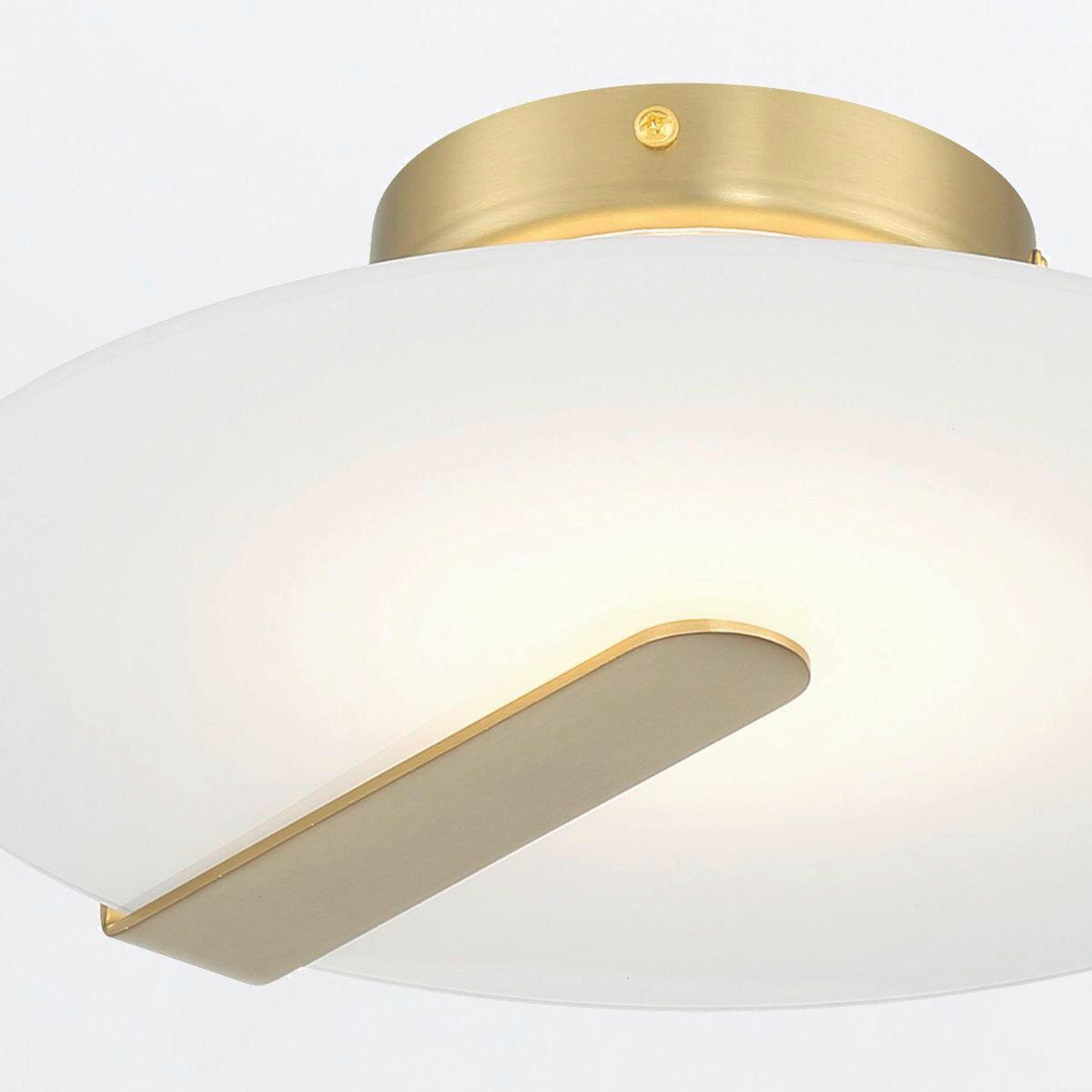LED-DECKENLEUCHTE  31/9,2 cm    - Chromfarben, Basics, Glas/Metall (31/9,2cm) - Elstead Lighting