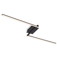 STROPNA LED-SVETILKA   12 W/1400 lm/3000 K// - črna, Trend, kovina/umetna masa (143,6/12/6,6cm)