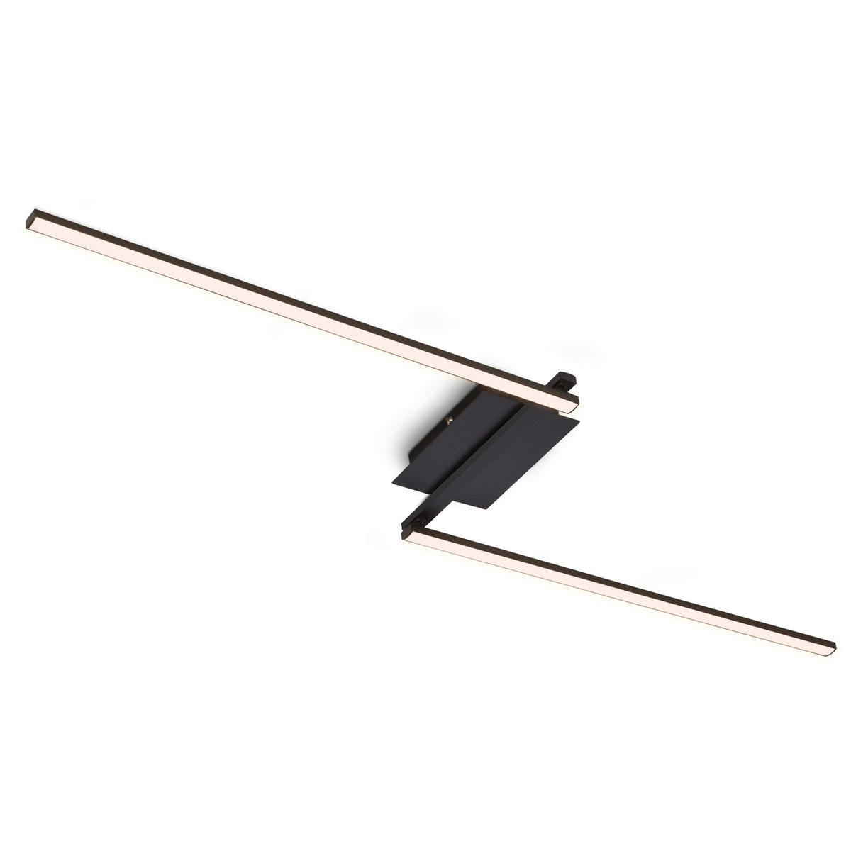 STROPNA LED-SVETILKA   12 W/1400 lm/3000 K// - črna, Trend, kovina/umetna masa (143,6/12/6,6cm)