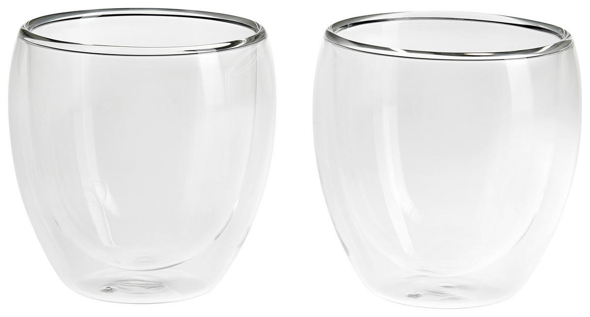 KAFFEEGLAS - Klar, KONVENTIONELL, Glas (8,8/8,9cm) - Novel