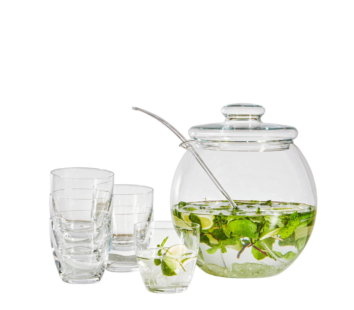 BOWLE-SET Bovla Set  - Transparent, Basics, Glas - Novel