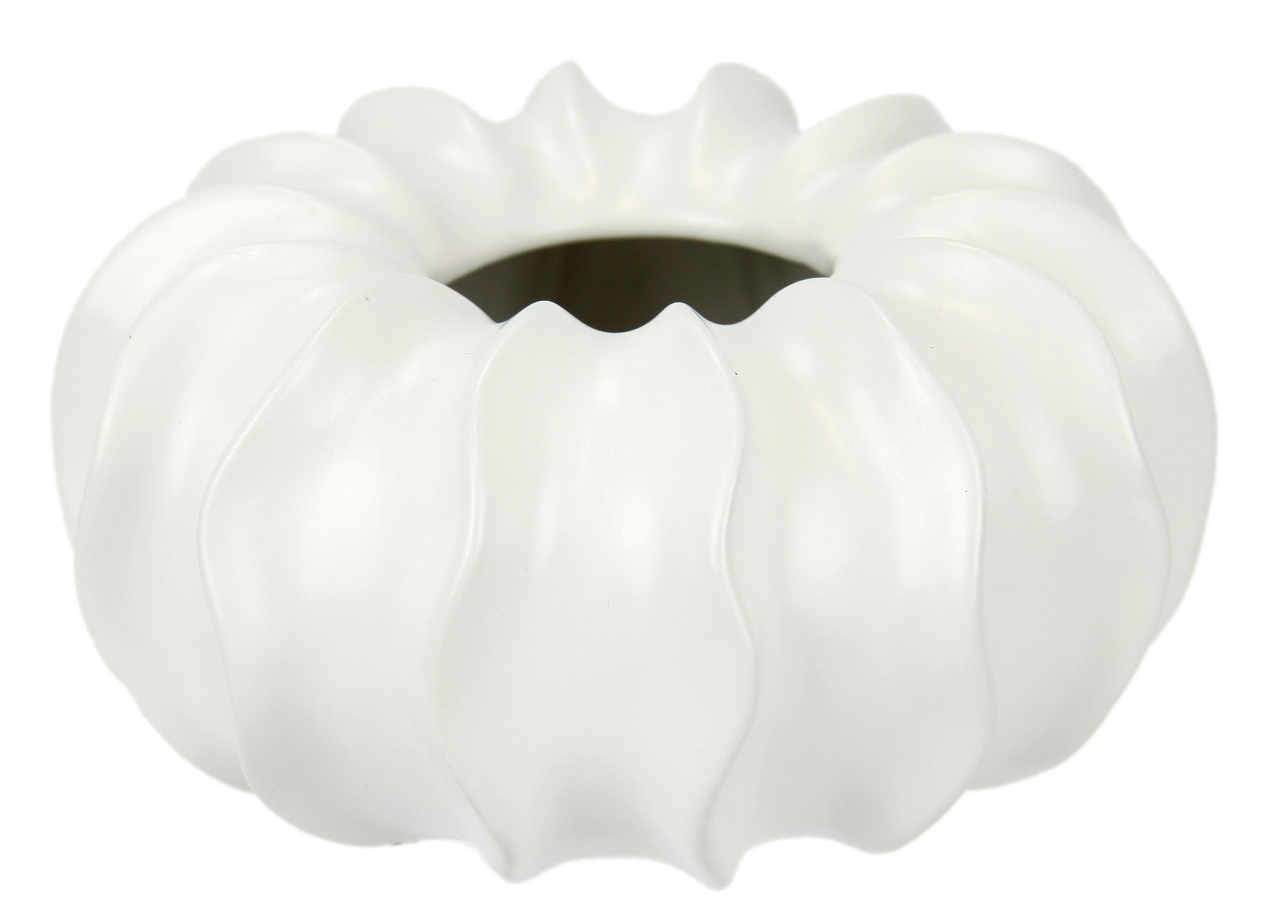 VASE  - Weiß, Basics, Keramik (16/8,5/16cm)