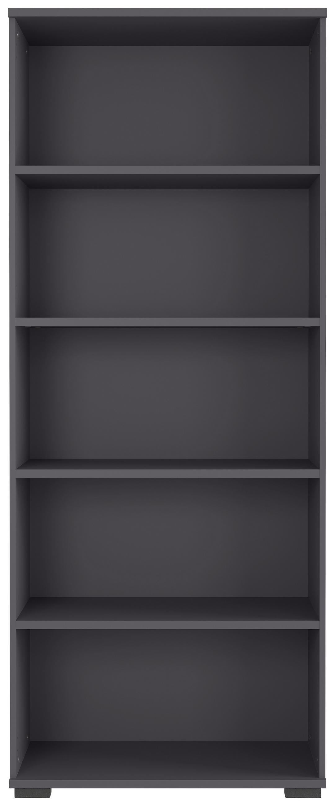 AKTENREGAL 80/200/40 cm  - Schwarz/Graphitfarben, KONVENTIONELL, Holzwerkstoff/Kunststoff (80/200/40cm) - Germania