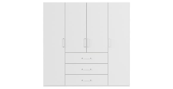 DREHTÜRENSCHRANK in Weiß - Weiß, Design, Holzwerkstoff/Kunststoff (201/197/60cm) - Novel