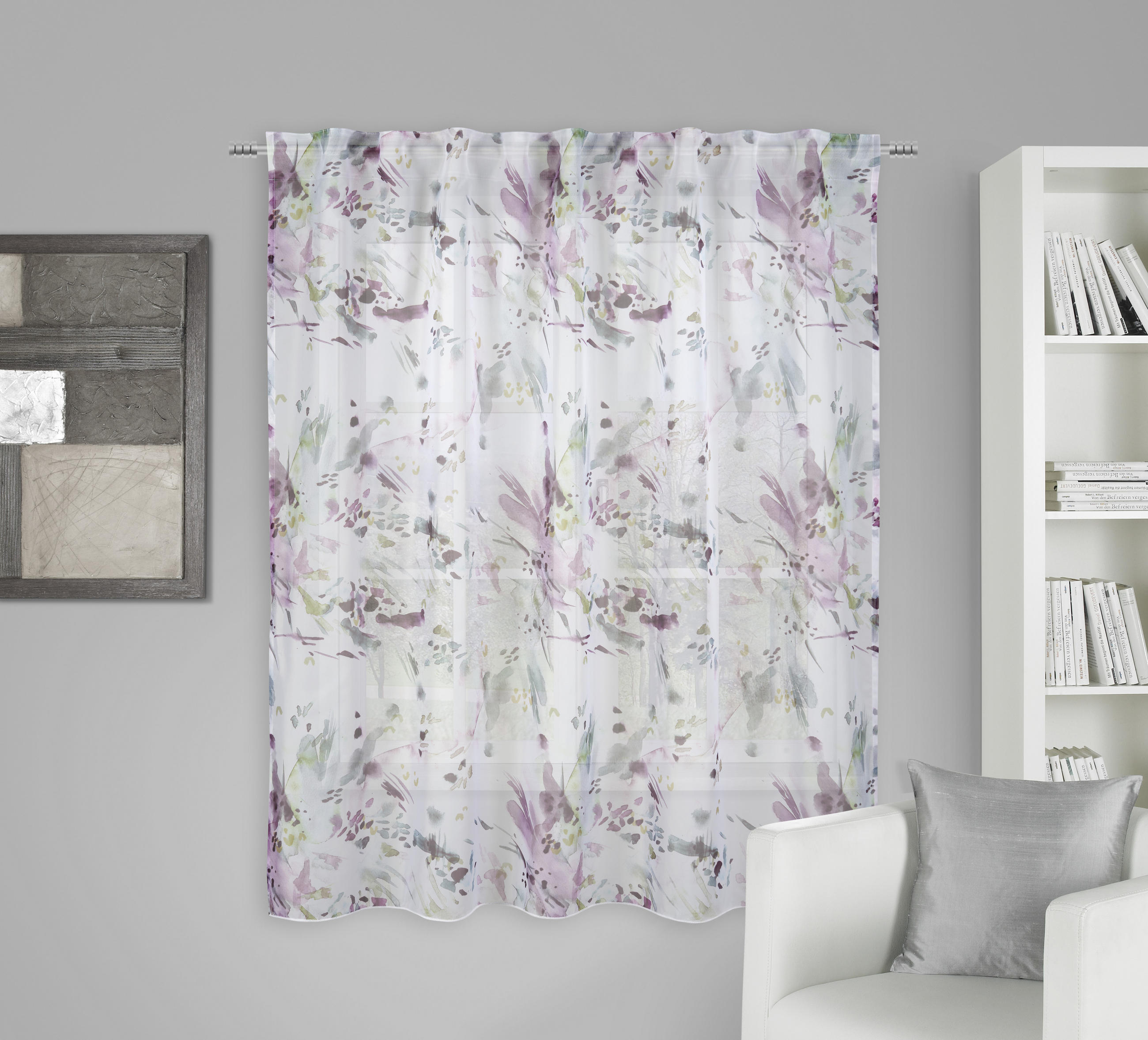 KONČANA ZAVESA   145/160 cm   - lila, Basics, tekstil (145/160cm) - Esposa