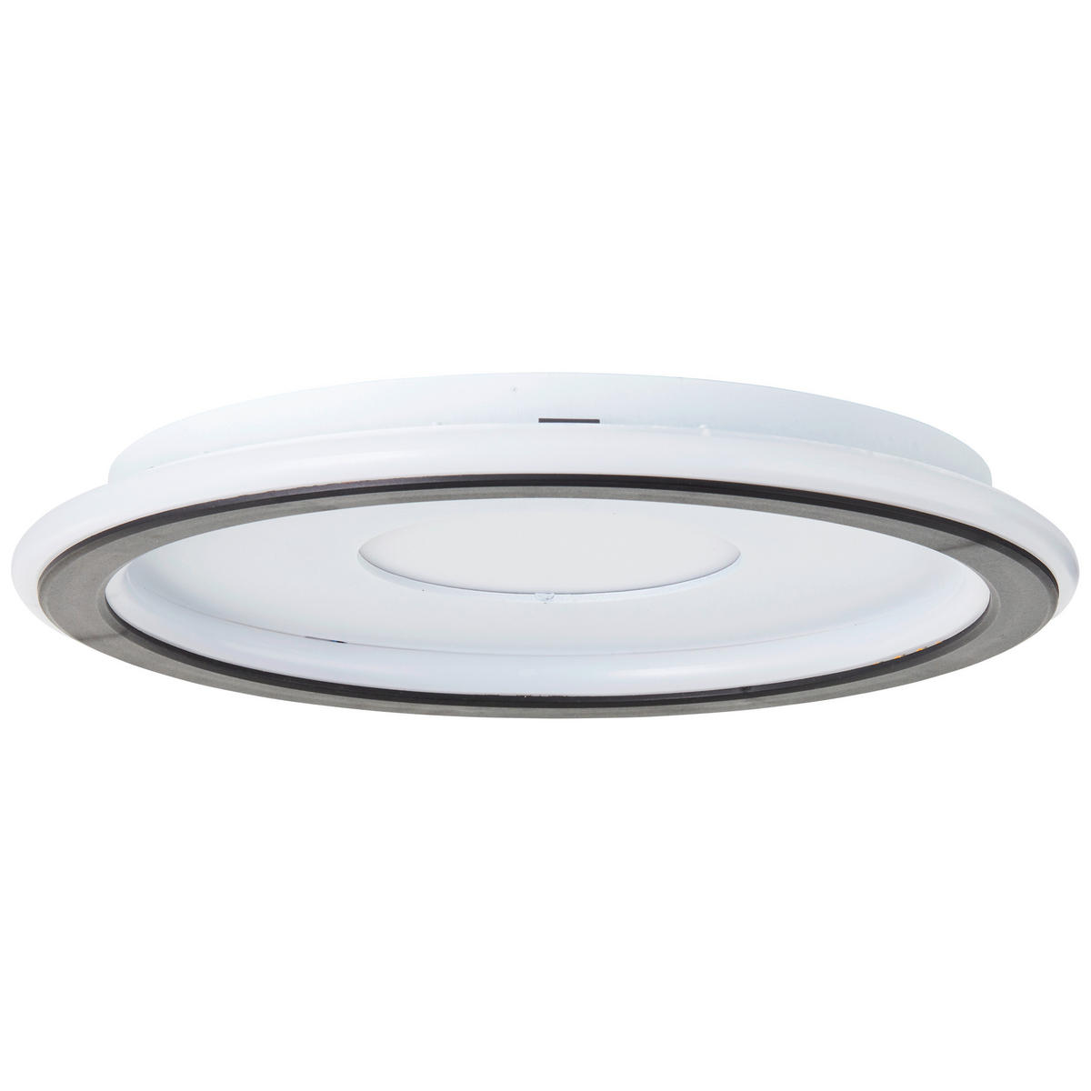 LED-DECKENLEUCHTE  25,6/3 cm    - Weiss/Schwarz, Basics, Kunststoff (25,6/3cm) - Brilliant